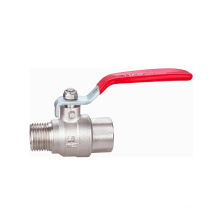 F-BSP x M-BSP 3/4 inch Nickel Plating Water Brass Ball Valve 435 Wog / 1000 Wog Psi With Picture